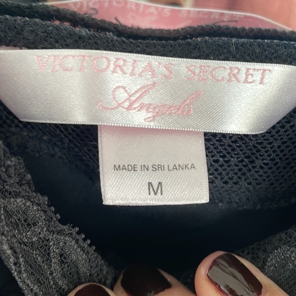 Victoria’s Secret Angels Y2K Black Slip Chemise With Ruffle - Picture 6 of 11